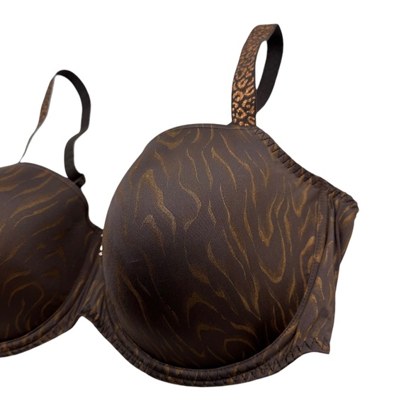 Prima Donna Twist | Penn Station Balcony Bra Brown Zebra Size 40E - Picture 5 of 11
